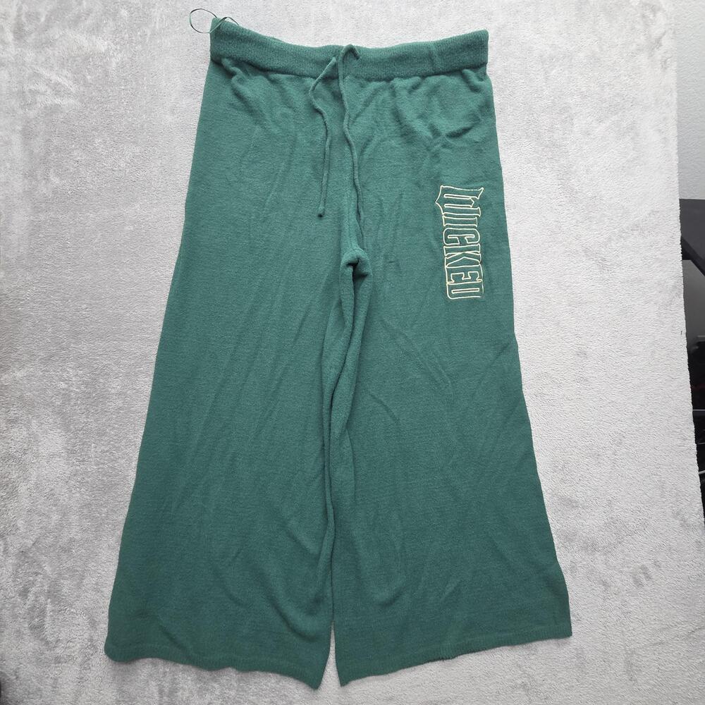 Wicked Pants Womens 2XL Green Wide-Leg Sweatpants Drawstring Elastic Waist